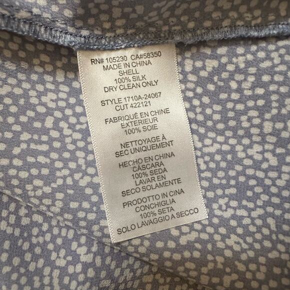 Joie light blue & white dot print silk tank top size XS - Picture 7 of 11